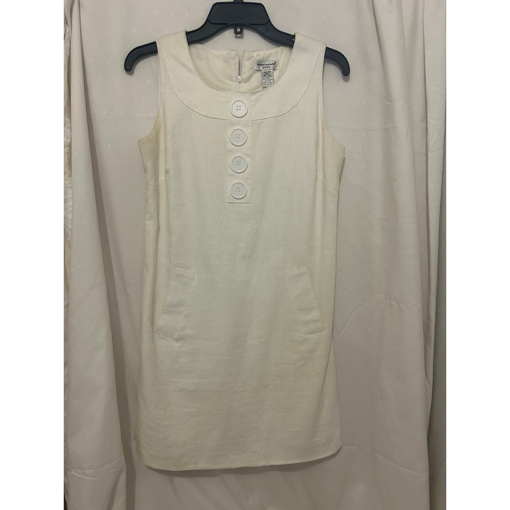Richard Malcolm Petite Linen Blend Shift Dress